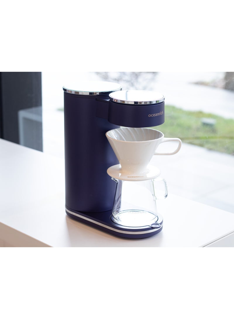 Oceanrich CM1 Rotated Pour Over Coffee Maker Dual Rotating Adjustable Temperature Blooming V-60 Coffee Maker - Image 1