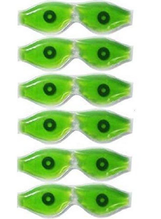 TOP SELECT Aloe Vera Cool Gel Plastic Eye Mask Summer Ice Cooling Sleeping Mask For Eye Patches Gel Eye Mask for Relaxation, Cooling Relief (Pack of 6) - Image 1