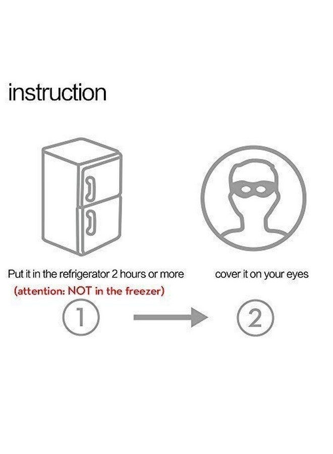 TOP SELECT Aloe Vera Cool Gel Plastic Eye Mask Summer Ice Cooling Sleeping Mask For Eye Patches Gel Eye Mask for Relaxation, Cooling Relief (Pack of 6) - Image 3