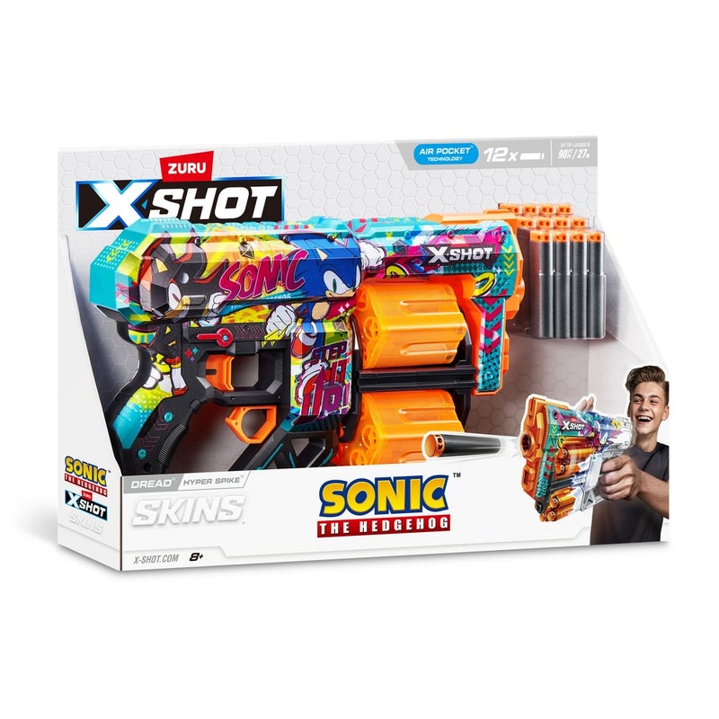 زورو بندقية سكينز دريد سونيك هايبر سبايك مع 12 طلقة فوم - 36583D - Image 4