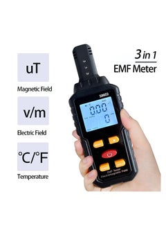 Generic Emf Detector Tester, ,Electromagnetic Field Radiation Detector, Handheld Digital LCD EMF Reader Measure with Sound Light Alarm, Ghost Hunting Equipmetent  - Image 2