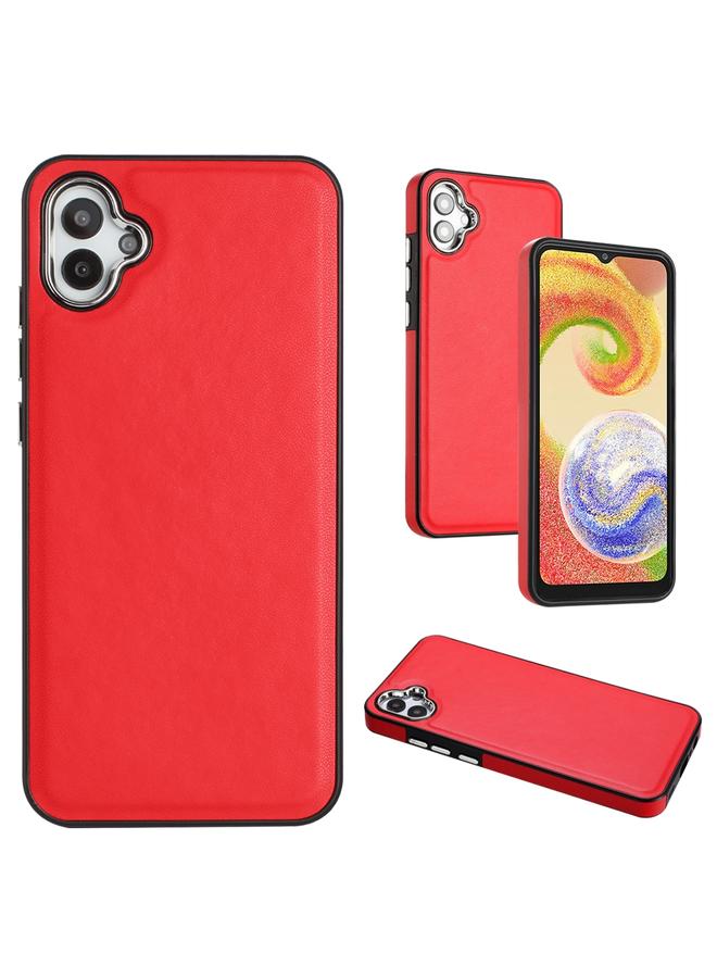 S-TOP Case For Samsung Galaxy A04E / F04 / M04 Leather Texture Full Coverage Phone Case - Image 1