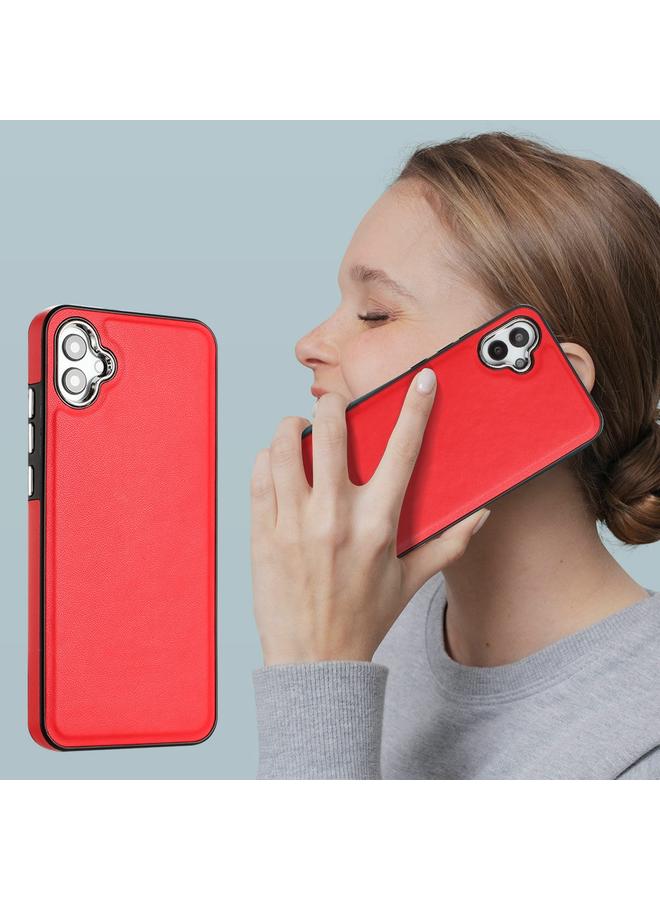 S-TOP Case For Samsung Galaxy A04E / F04 / M04 Leather Texture Full Coverage Phone Case - Image 5