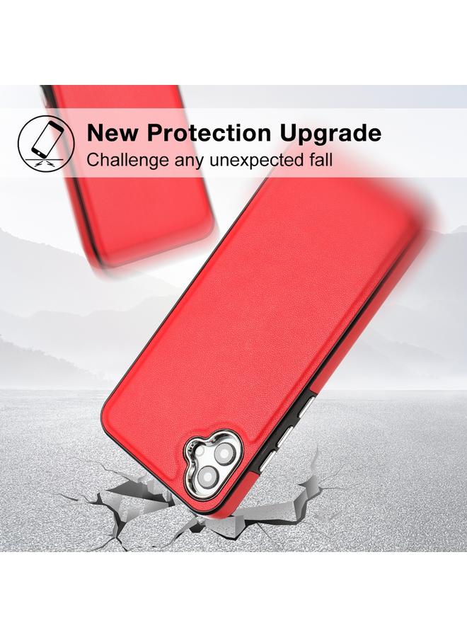 S-TOP Case For Samsung Galaxy A04E / F04 / M04 Leather Texture Full Coverage Phone Case - Image 3