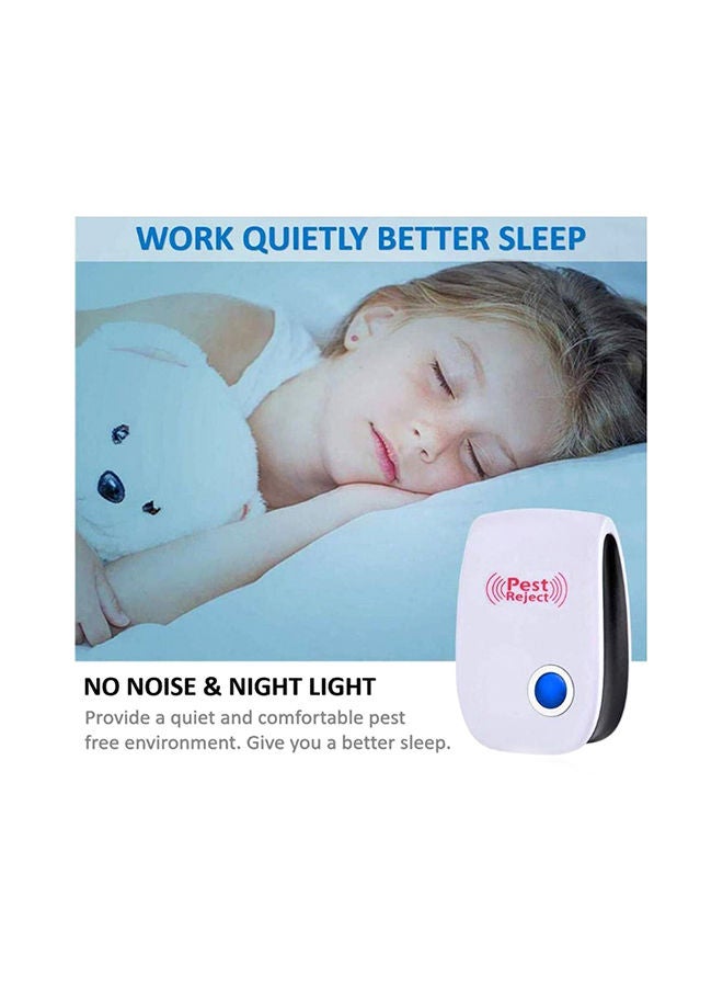 NIBEMINENT 6-Piece Ultrasonic Pest Repeller Set White 4inch - Image 4