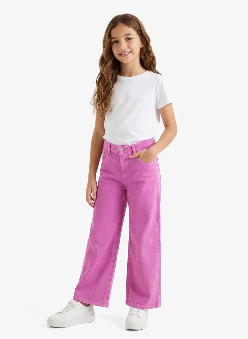 بنياتا جينز واسع الساق