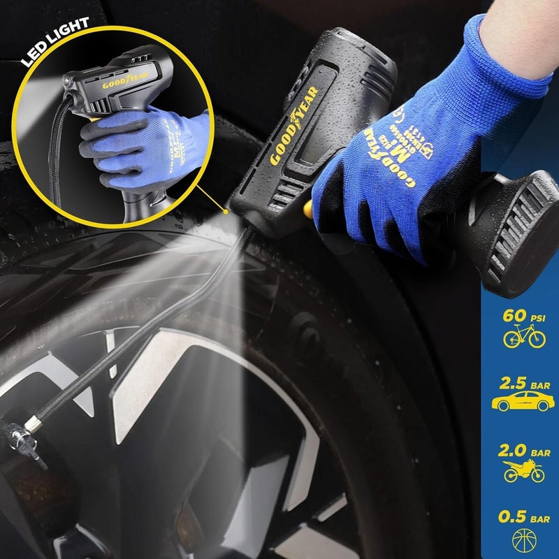 Goodyear Cordless Digital Tyre Air Inflator Compressor with LED Display - Image 4
