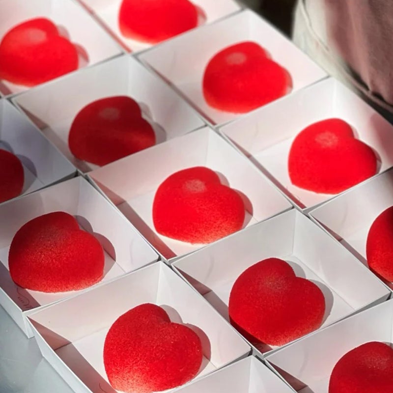 UOUYOO 6 Holes Heart Shaped Silicone Mold For Chocolate Cake Jelly Pudding Valentine's Day - Image 3