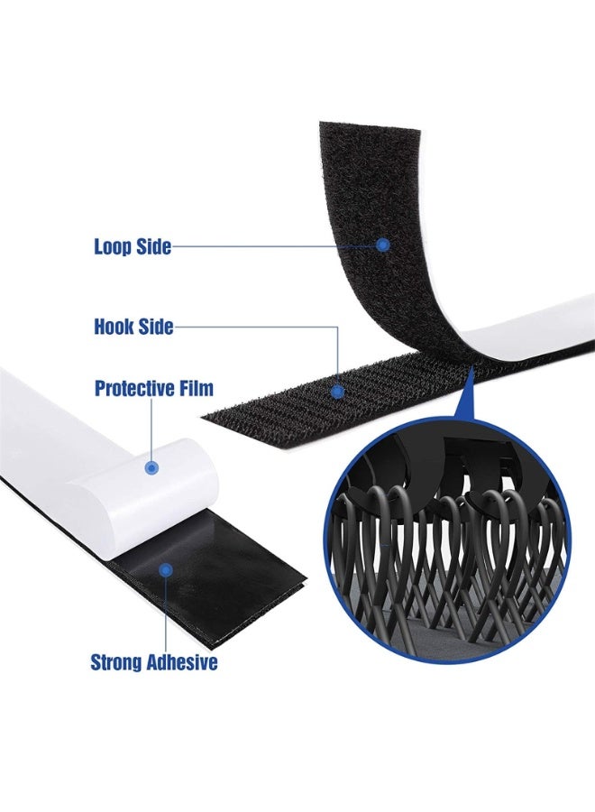 Bukela Hook and Loop Tape, Hook Loop Strips with Adhesive Heavy Duty, 8m Double Sided Hook Loop Rolls, velcro tape, 3mm Wide Nylon Self Adhesive Heavy Duty Strips for Home, School, Office, Crafting - Image 4