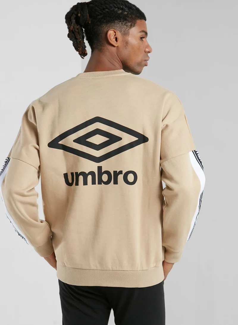 umbro Taped Drop Shoulder Sweatshirt