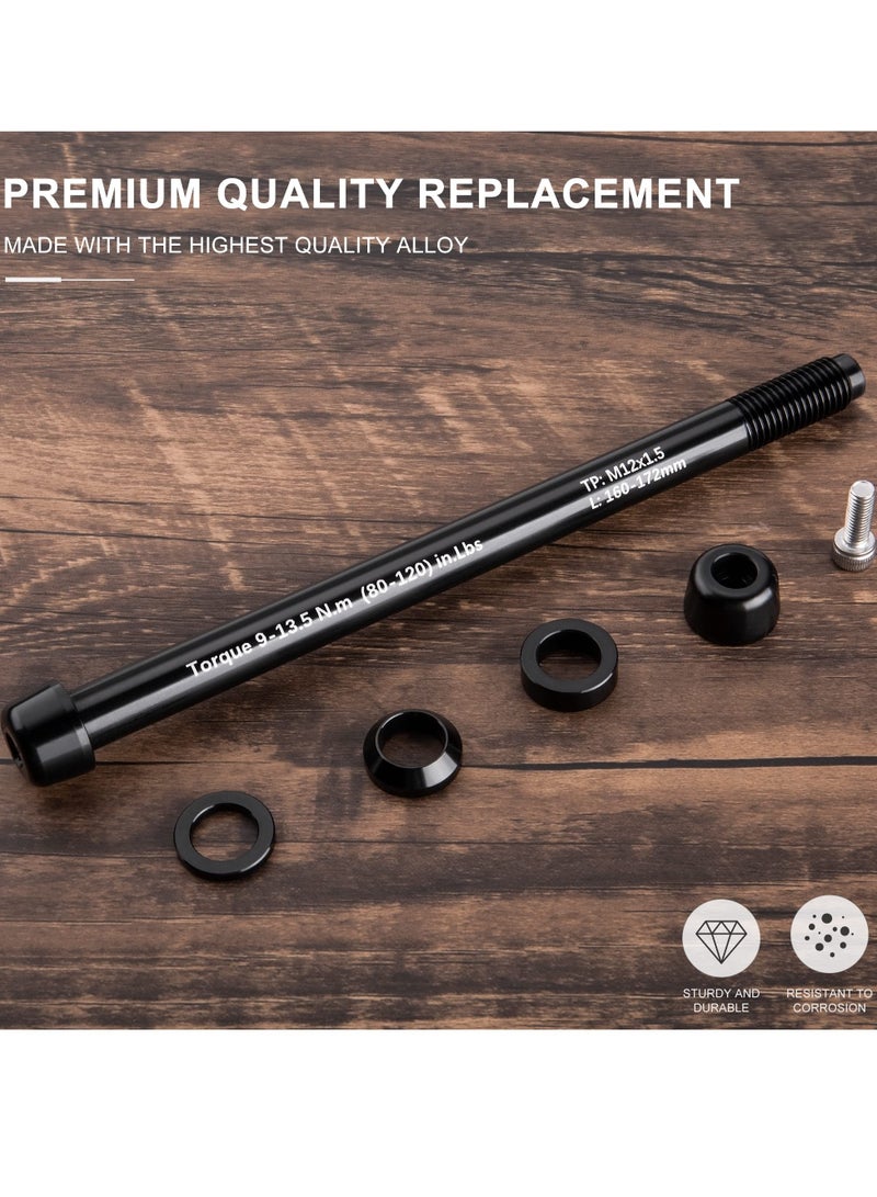 SYOSI Trainer Thru Axle 12mm Thru Axles for Bike Trainers M12 x 1.5/1.75 Thru Axle Adapter for Rear Wheel Attachment Trainer Compatible with Kinetic Saris CycleOps Elite TacX Indoor Trainers - Image 2