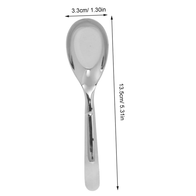Modern Stainless Steel Dinner Spoons Set 13 5x3 3x2 8cm Mirror Finish Dishwasher Safe - Image 3