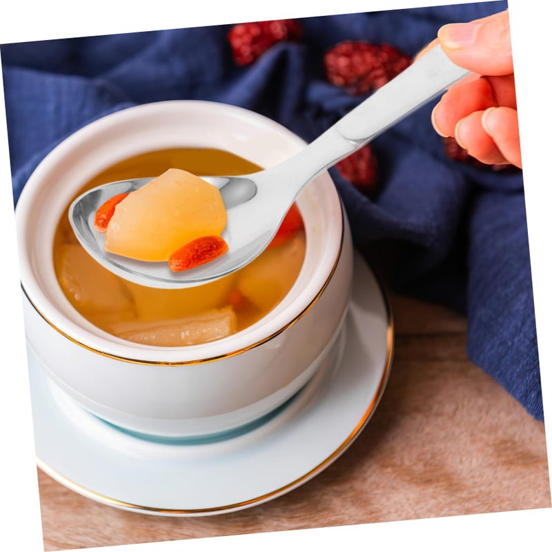 Modern Stainless Steel Dinner Spoons Set 13 5x3 3x2 8cm Mirror Finish Dishwasher Safe - Image 5