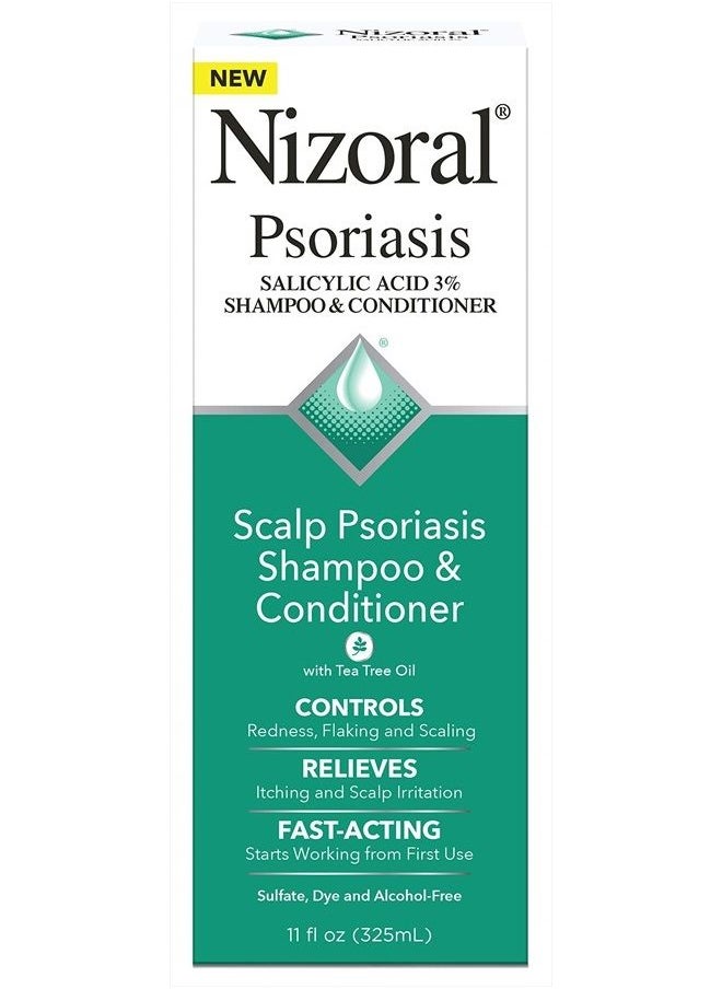 Nizoral - Scalp Psoriasis Shampoo & Conditioner, 11 Ounce - Image 1