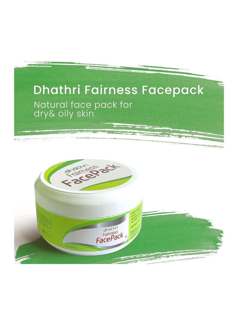 Dhathri Fairness Ayurvedic Face Pack for Glowing Skin Brightening Face Pack  50g - Image 3