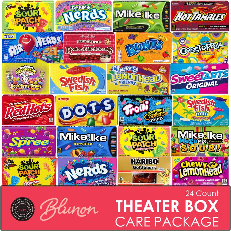 Blunon Movie Theater Candy  Assorted Candy Variety Pack  24 Large Theater Size Boxes  Bulk Care Package Gift Box Pack of 24 - Image 3