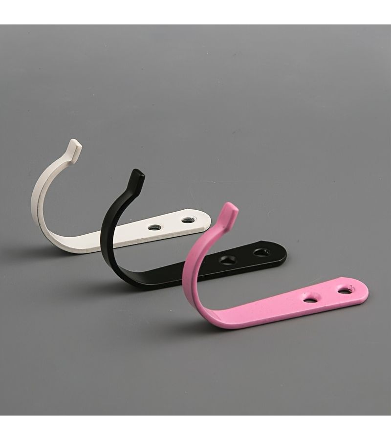 24 Pcs Silvery White Heavy Duty Metal J Hooks Wall Mounted Storage Hooks With Screws - Image 4