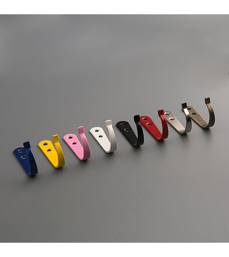 24 Pcs Silvery White Heavy Duty Metal J Hooks Wall Mounted Storage Hooks With Screws - Image 5