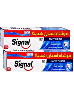 Signal Signal Toothpaste 2 Pieces 50 ml + Free Toothbrush  - Image 2