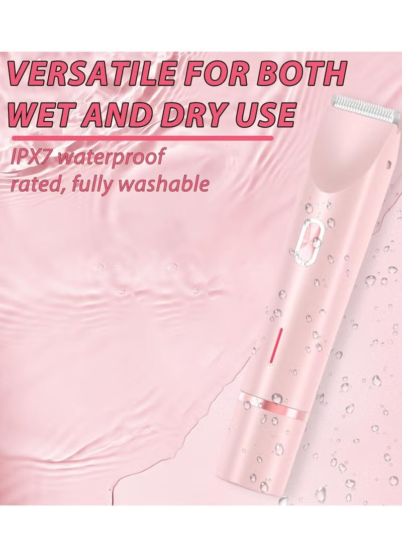 ماكينة حلاقة جلو أورا للنساء، ماكينة حلاقة جلو أورا الكهربائية، ماكينة حلاقة جلو أورا ثنائية الرأس 2 في 1، ماكينة حلاقة جلو أورا للبكيني، ماكينة حلاقة جلو شيف للجسم للنساء - Image 5