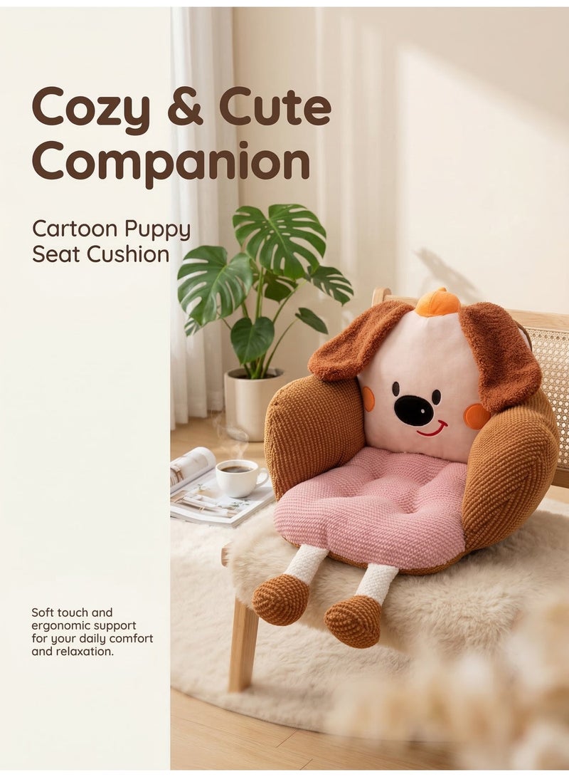 Cartoon animal backrest cushion, thick and soft backrest and seat cushion, furniture decoration sofa with anti-slip design, cute cushion. - Image 2