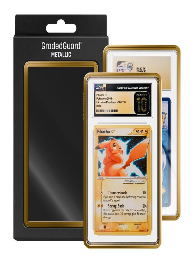 GradedGuard Graded Card Guard Case for Standard CGC Slab Case | Metallic Colors | Matte Finish | Stackable | Made to Fit CGC | Solid TPU and PC Design. (Gold) - Image 2