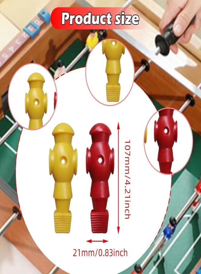 Fitfix® Foosball Spare Players - Durable, Lifelike RED Player Table Soccer Men (Pack of 2) | Strong & Sturdy Replacement for Adult Foosball Tables | Perfect for Tournament Play, Indoor Games - Image 2