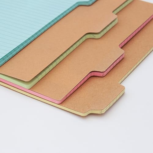 Suck UK | A5 Notebook With Dividers | Exercise Book With Annotation Tabs | Study Essentials Set Of 4 Notepads A5 | Study Notebook & Revision Stationary | Organiser & School Notebooks | Kraft - Image 3