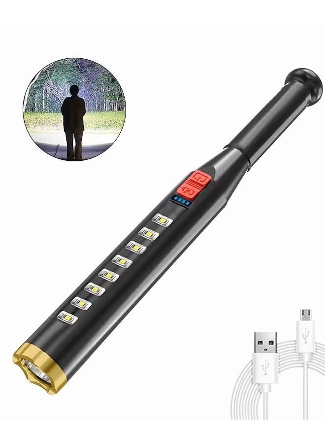 USB قابل للشحن عالية لومن COB LED ضوء الطوارئ - 3 أوضاع قابلة للتعديل Zoomable للماء في الهواء الطلق مصباح الجدار - Image 1