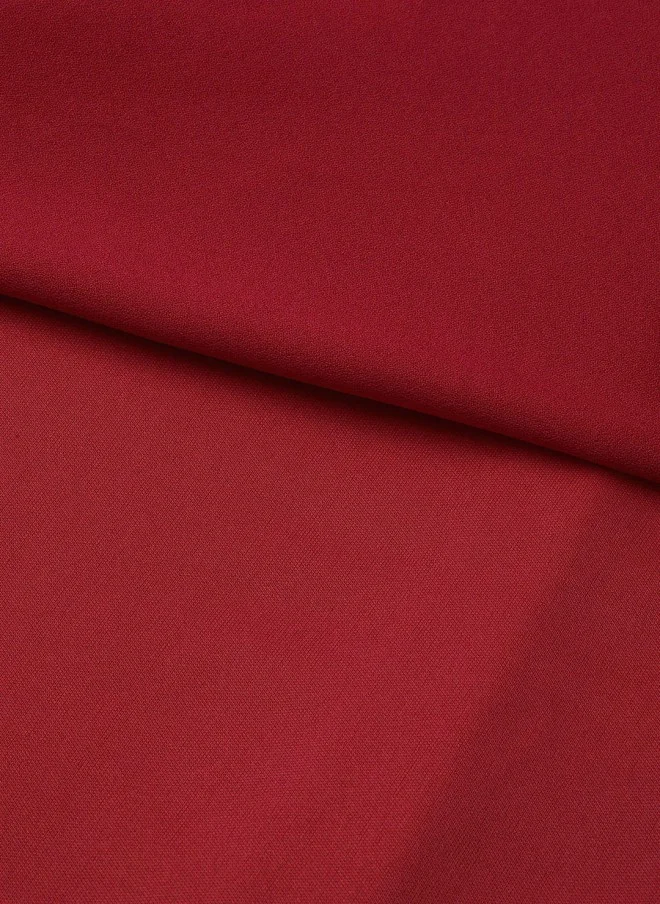 SASSAFRAS Maroon Tiered Maxi Dress for Women