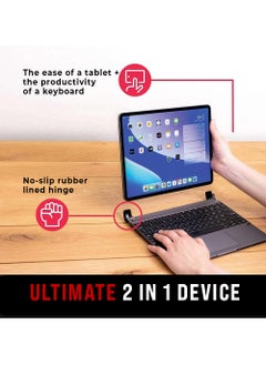 Brydge iPad 12.9" (inches) Snap-On Wireless Keyboard & Magnetic Cover BRYDGE BRY6021-D - Silver  - Image 2