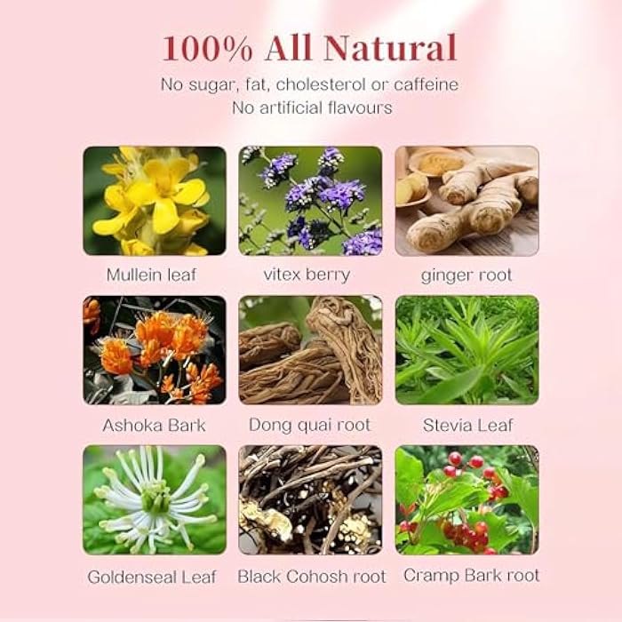 Wins Town Fibroid Tea, Supports Fibroid Shrink and Healthy Womb, Anti Aging, Warm Uterus Detox Tea, 20 Teabags - Image 5