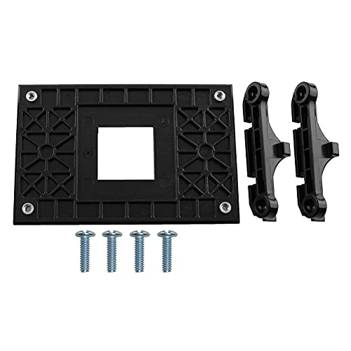 AXLIZER AM4 mounting Bracket 2Sets CPU Cooler Fan Heatsink Motherboard Retention Mounting Bracket for AM4 B350 X370 A320 X470 Black - Image 2