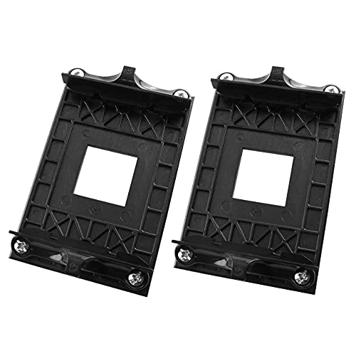 AXLIZER AM4 mounting Bracket 2Sets CPU Cooler Fan Heatsink Motherboard Retention Mounting Bracket for AM4 B350 X370 A320 X470 Black - Image 1
