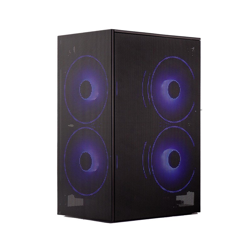 SSUPD Meshroom S V2 Mini-ITX Gaming PC Case (SFF), Full Mesh Panel with PCIE 5.0 Riser Cable, Compatible ATX MB/RX9070/5090/280mm AIO, USB Type-C (Black Variant B) - Image 4