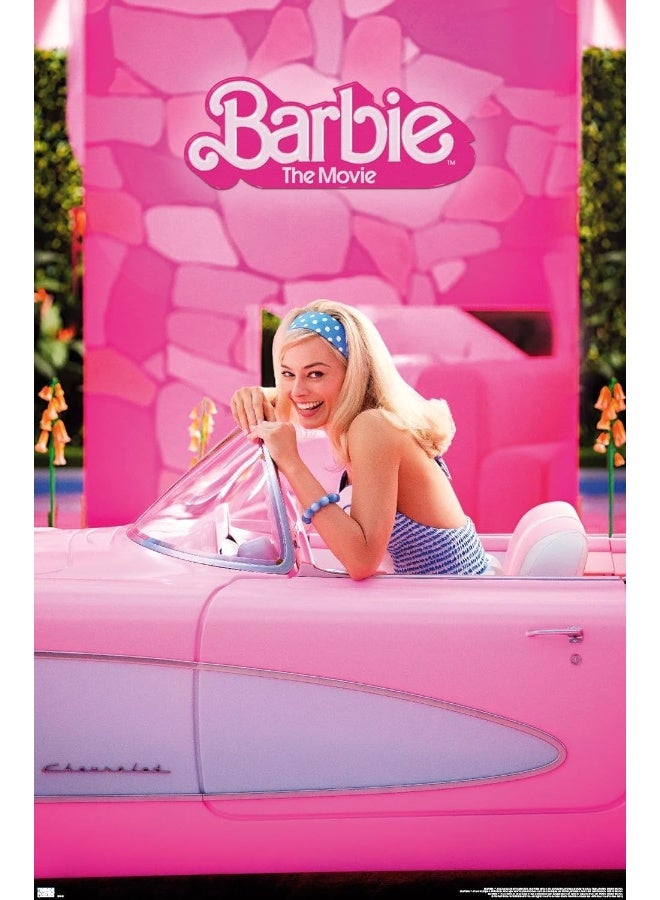 Trends International Mattel Barbie The Movie - Barbie Car Wall Poster - Image 3