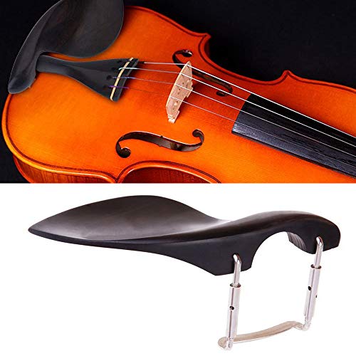 Jiayouy Violin Ebony Chin Rest with Standard Bracket for 1/4 Violin - Center Mount - Image 5