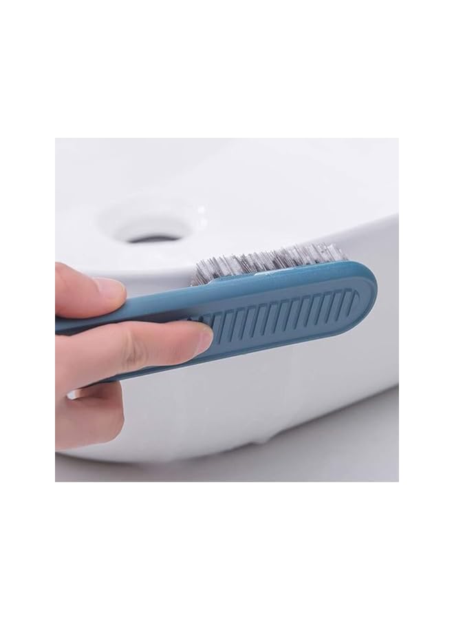 promass Cleaning Brush, Soft Brush, Laundry Scrub Brush Clothes Underwear Shoes Scrubbing Brush, Easy to Grip Household Cleaning Brushes Tool for Countertops Bathtubs (Blue) - Image 4