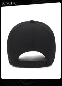 Joychic Men Baseball Cap Spring Autumn Casual Cap Adjustable Quick-drying Breathable Anti-UV Youth Hat Suitable for Outdoor Sports and Mountain Climbing Black  - Image 4