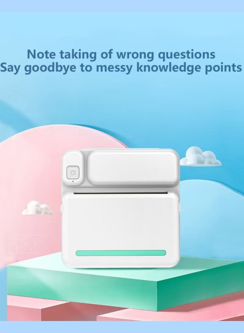 بيسري طابعة ملصقات - طابعة برينت بودز ميني مع ملصقات، برينت بود، طابعة بلوتوث بدون حبر، صانع ملصقات، طابعة حرارية محمولة لأجهزة آيفون، طابعة محمولة للملاحظات، المجلات، اصنعها بنفسك، هدايا للأطفال - Image 3