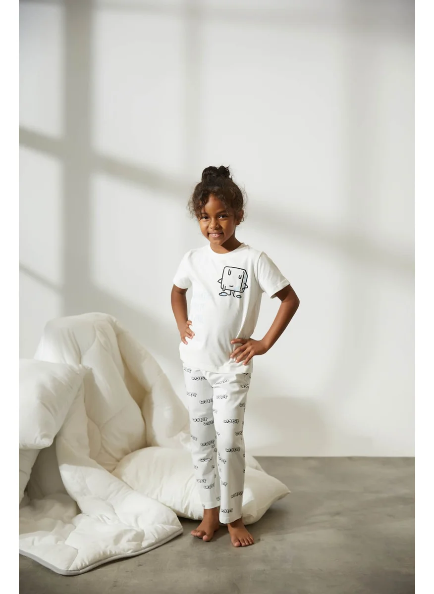 Hays Girls Cotton Short Sleeve Long Pajama Set