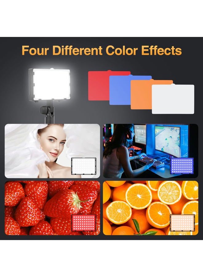 EMART 60 LED Continuous Portable Photography Lighting Kit for Table Top Photo Video Studio Light Lamp with Color Filters - 2 Packs - Image 4