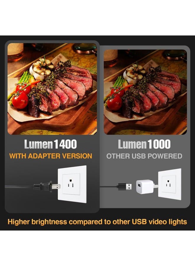 EMART 60 LED Continuous Portable Photography Lighting Kit for Table Top Photo Video Studio Light Lamp with Color Filters - 2 Packs - Image 5