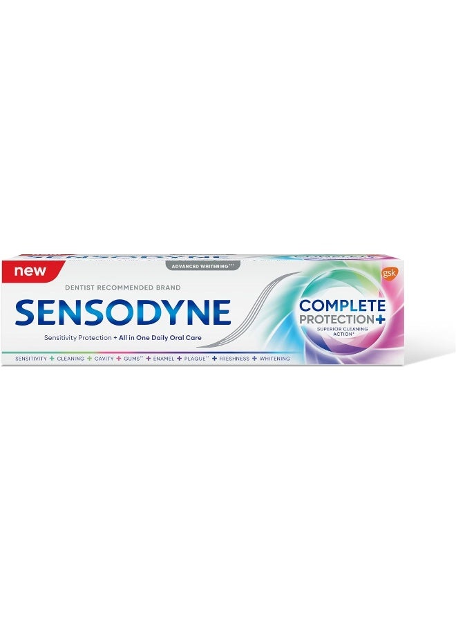 Sensodyne Advanced Complete Protection+ Whitening Toothpaste for Sensitive Teeth 75ml - Image 1
