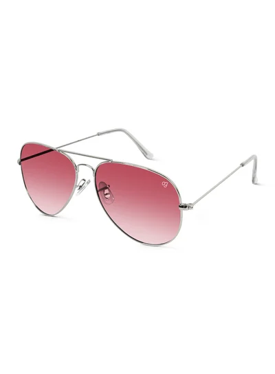 Woggles UV-Protected Silver Aviator Sunglassses