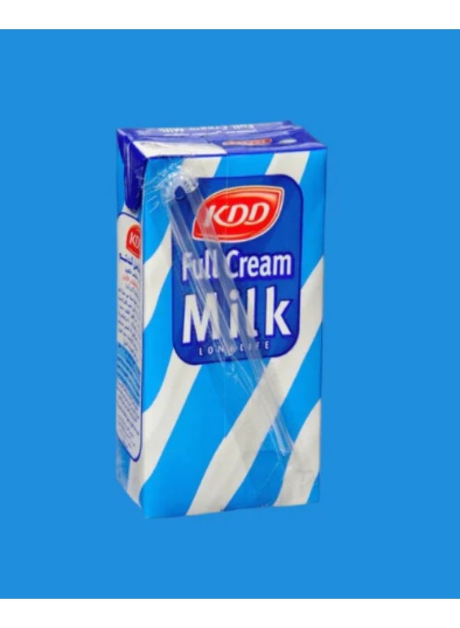 KDD Full Cream Milk, 180ml × 6 Packs | Rich & Creamy UHT Milk | Ready to Drink - Image 1