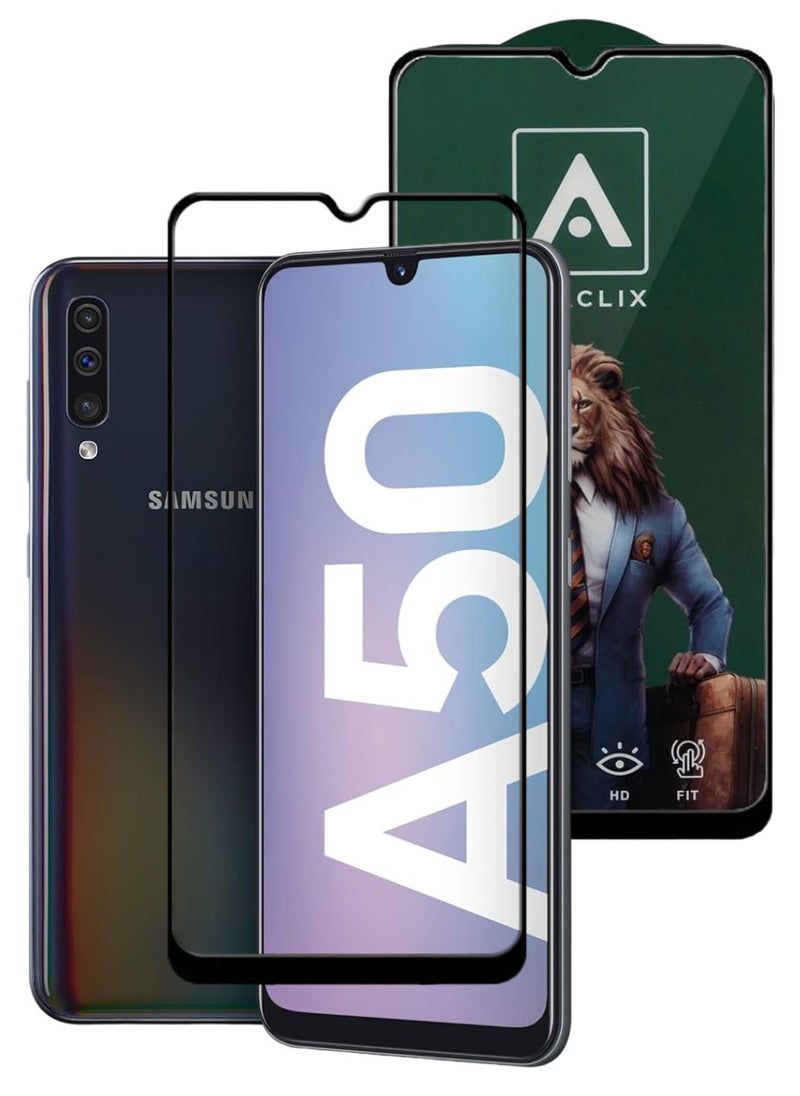 ACLIX Antistatic ESD Dustproof Premium Quality High Definition Tempered Glass Screen Protector Designed For Samsung Galaxy A50 - Image 1