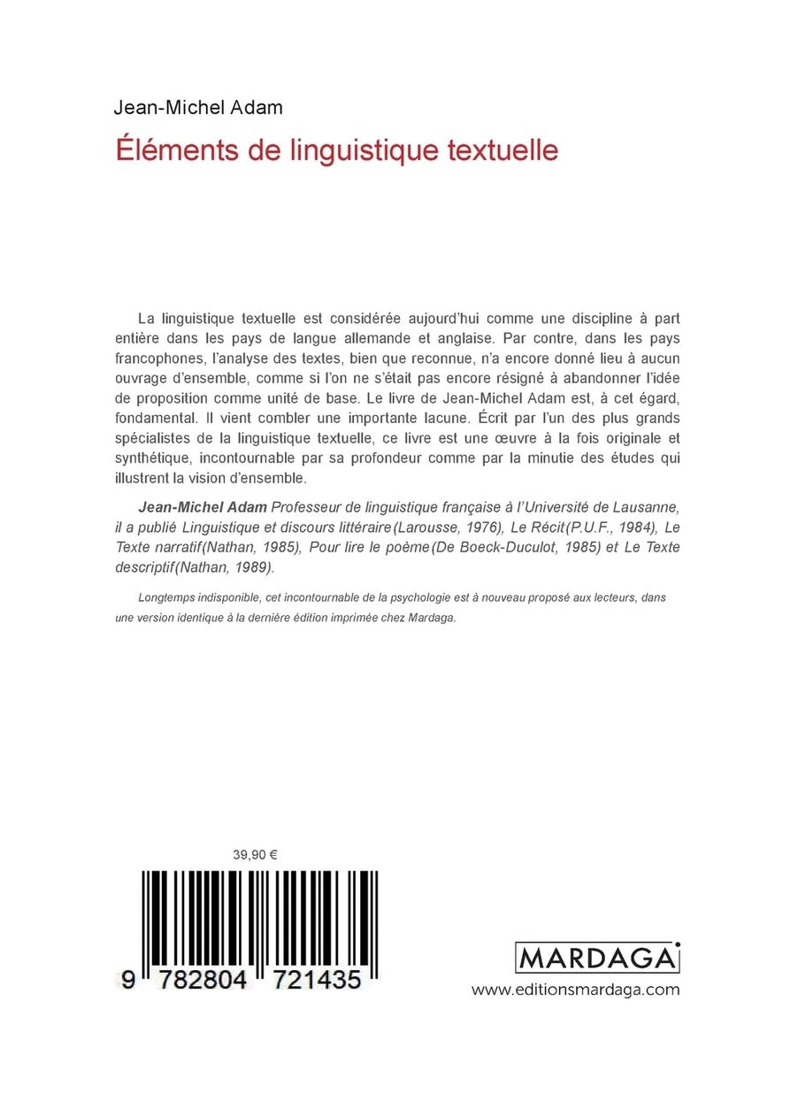Éléments de linguistique textuelle  - Image 2