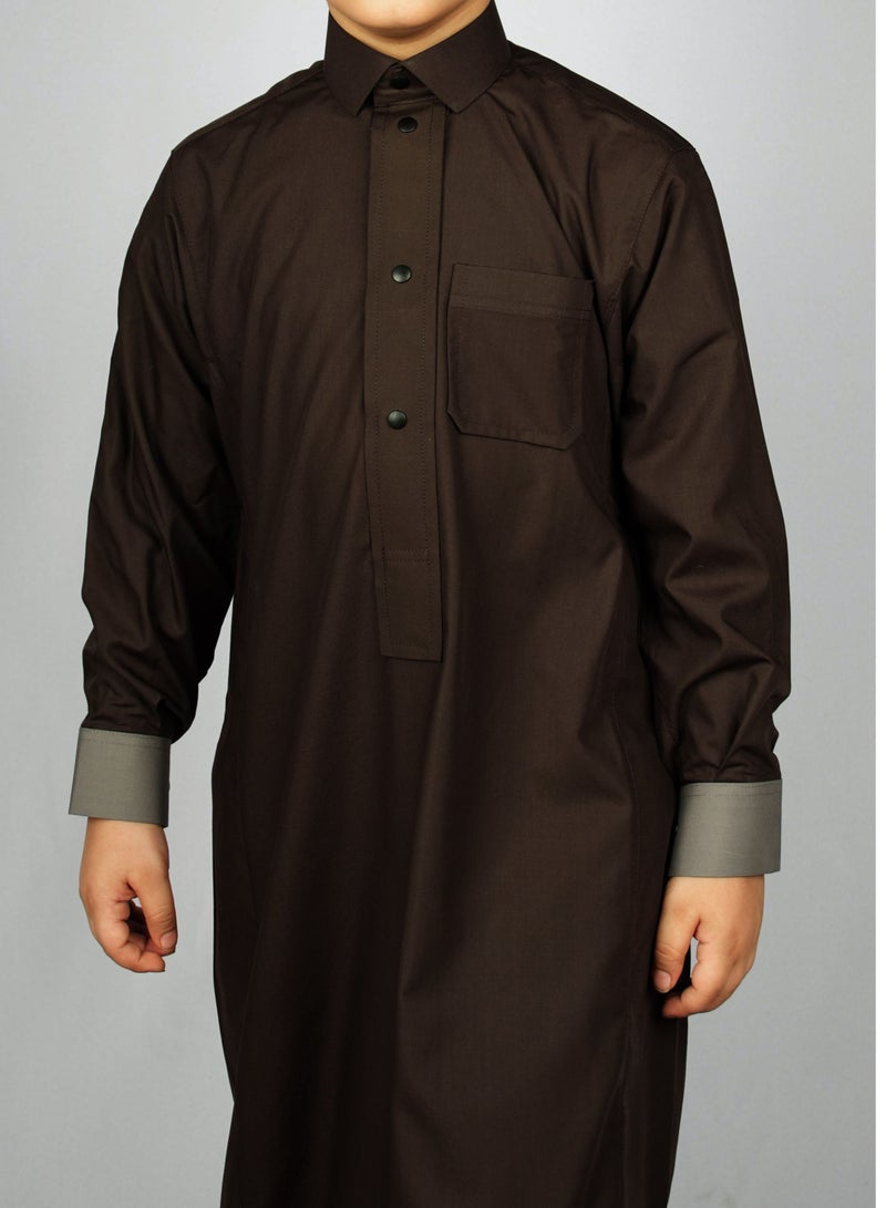 Sadaf Saudi Thobe for children from Size 32 to 40 - Image 1