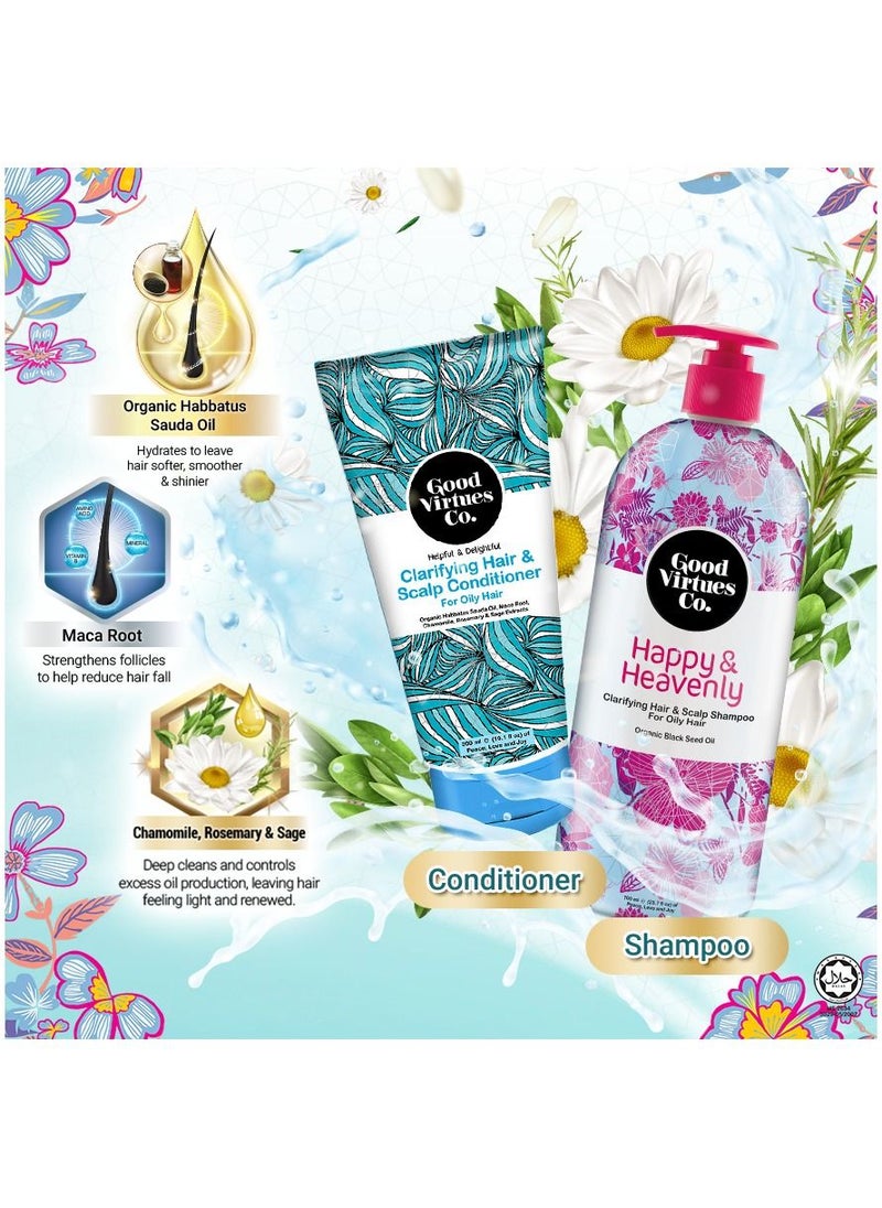 Good Virtues Co. - Good Virtues Co Helpful and Delightful Clarifying Hair and Scalp Conditioner for Oily Hair Moisturizing and Oil Balancing Free from Parabens Synthetic Colourants - Image 1